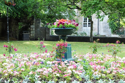 Freshly arranged flowers with eco-friendly packaging